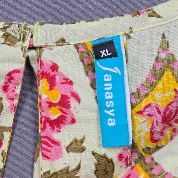 Floral XL Boho Cottage Core Sleeveless Fit & Flare Midi Summer Dress Janasya - Picture 2 of 3